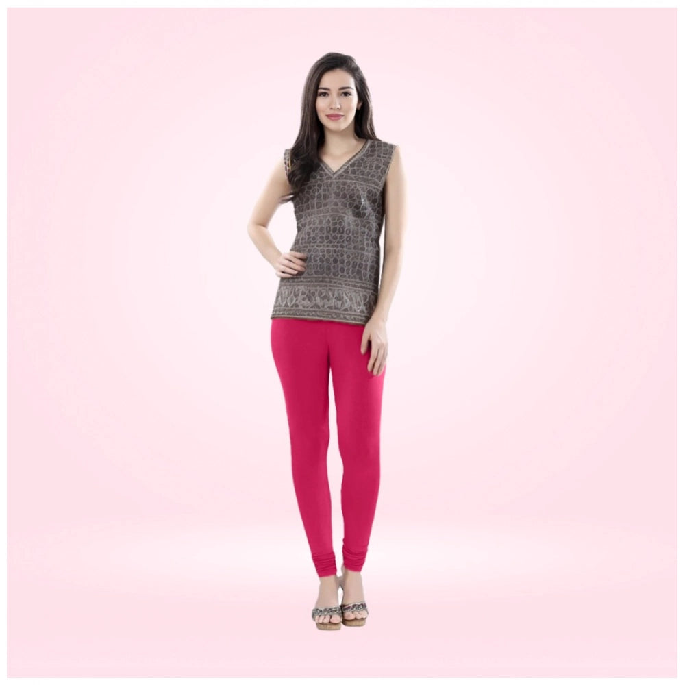 Rani Cotton Blended Churidar Leggings for Women - Solid Pattern Comfortable Bottom Wear
