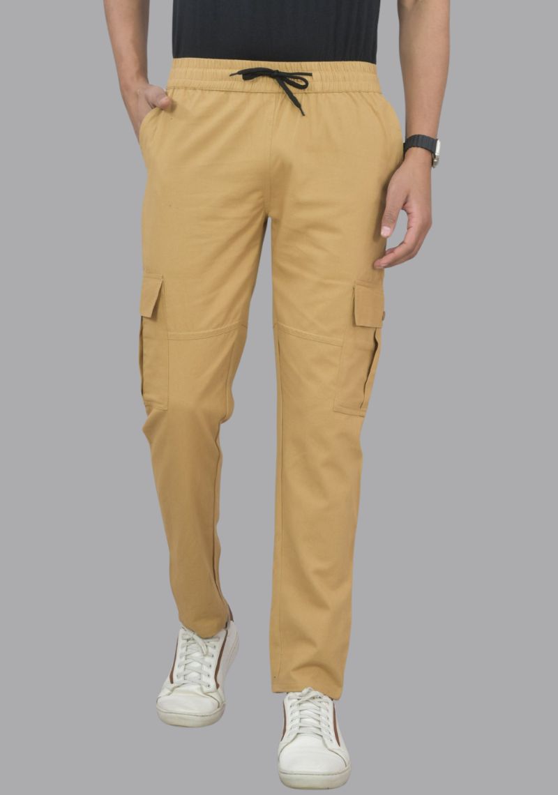 Men’s Cotton Cargo Pants – Comfortable Casual Jogger Style with Pockets