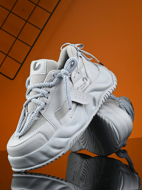 Men’s Grey Sports Shoes – Lightweight Running & Training Sneakers