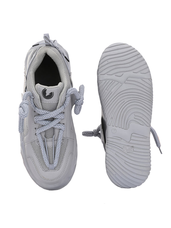 Men’s Grey Sports Shoes – Lightweight Running & Training Sneakers