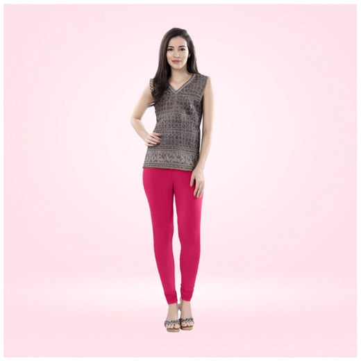 Rani Cotton Blended Churidar Leggings for Women - Solid Pattern Comfortable Bottom Wear