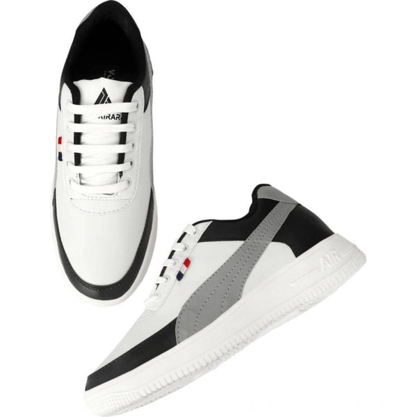Generic Men's Casual Synthetic Lace-ups Casual Shoes (White)