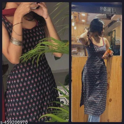 Sleeveless Printed Cotton Dresses for Women – Casual & Ethnic Wear