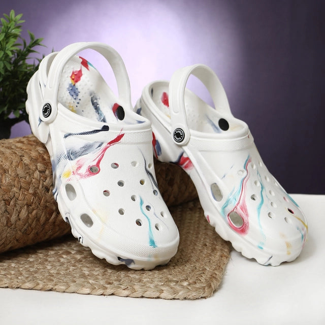 Men’s Lightweight Multicolor Clogs – Breathable Casual Slip-On Footwear